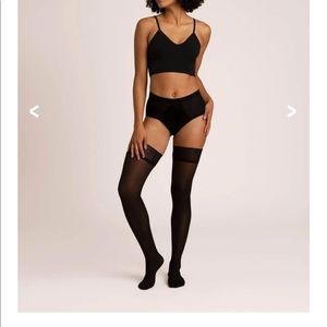 Sheertex Black Sheer Thigh Highs